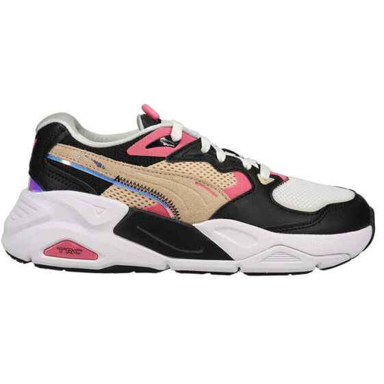 Puma Trc Mira Dimensions Lace Up Sneaker Womens Black, Brown, Pink, White Sneake