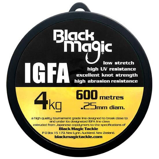 Леска высокой прочности BLACK MAGIC IGFA 600 м