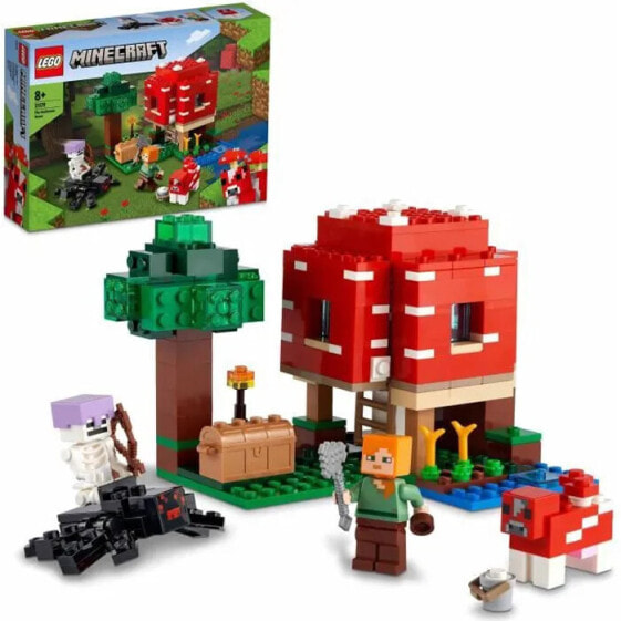 Конструктор пластиковый Lego Дом-Гриб Minecraft
