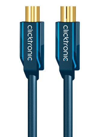 ClickTronic 1m Antenna Cable - 1 m - Coax M - Coax FM - Blue