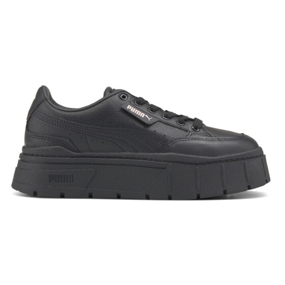 Puma Mayze Stack Platform Womens Black Sneakers Casual Shoes 38441202