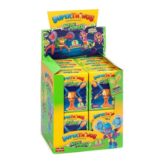 Фигурка Magic Box Toys Exhibitor 12 Superthings Neon Power Exoesqueletos (Неоновая энергия: Экзоскелеты)