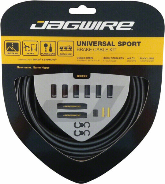 Тормозной кабельный набор Jagwire Universal Sport, цвет Айс Грей