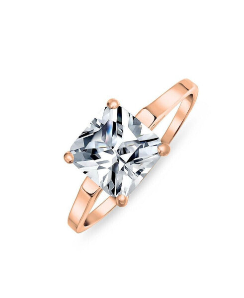 Кольцо Bling Jewelry 3CT CZ Princess Cut Engagement