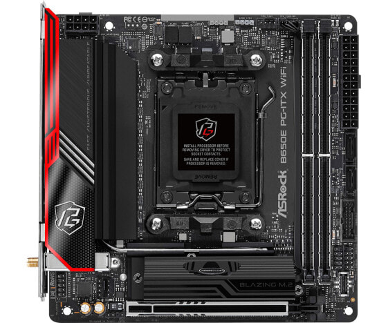 ASRock B650E PG-ITX WiFi - AMD - Socket AM5 - AMD Ryzen™ 5 - AMD Ryzen™ 7 - AMD Ryzen 9 7th Gen - DDR5-SDRAM - 64 GB - DIMM