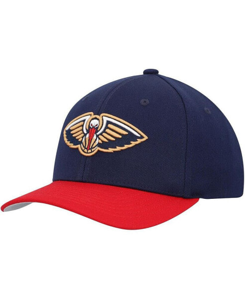 Men's Navy, Red New Orleans Pelicans MVP Team Two-Tone 2.0 Stretch-Snapback Hat
