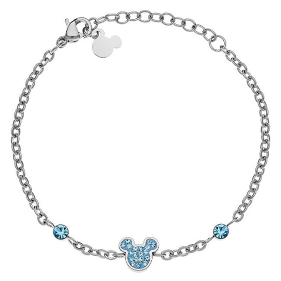 Charming Mickey and Minnie Mouse steel bracelet B600590RQL-B.CS