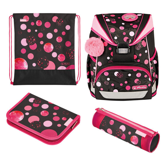 Herlitz UltraLight Plus Cats & Dots - Pencil pouch - Sport bag - Pencil case - School bag - Girl - Grade & elementary school - Backpack - 15 L - Front pocket - Side pocket