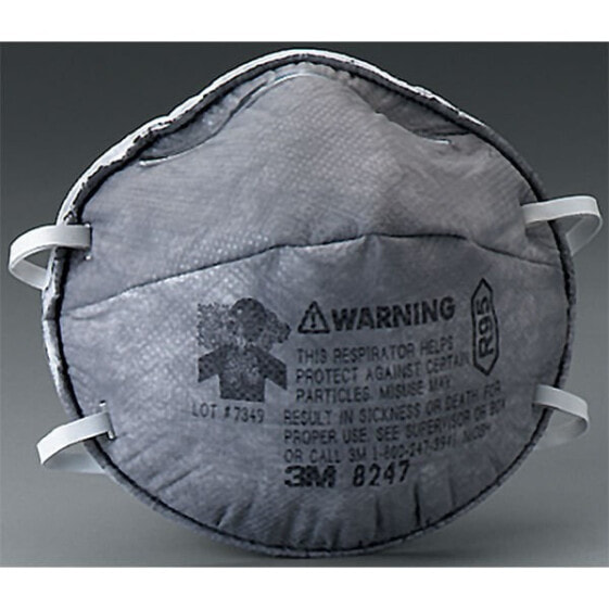 Респиратор для защиты от праха с облегчением от органических паров 3M Particulate Respirator 8247 R95