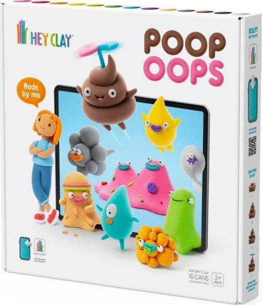 Tm Toys Hey Clay - Masa plastyczna POOP OOPS + akcesoria HCL16177