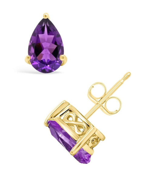 Amethyst (1-3/4 ct. t.w.) Stud Earrings in 14K Yellow Gold