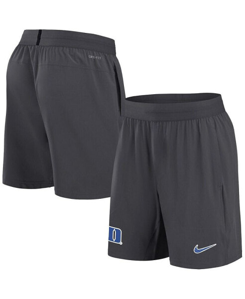 Men's Anthracite Duke Blue Devils 2024 Sideline Performance Shorts