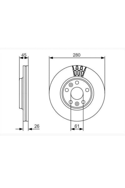 0986479576 Fren Diski Mercedes Citan 12> Ön - 280 Mm Uyumlu