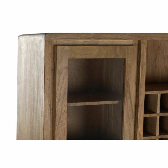 Дисплей-стенд DKD Home Decor Стеклянный Коричневый ротанг древесина акации (160 x 41 x 153 cm)