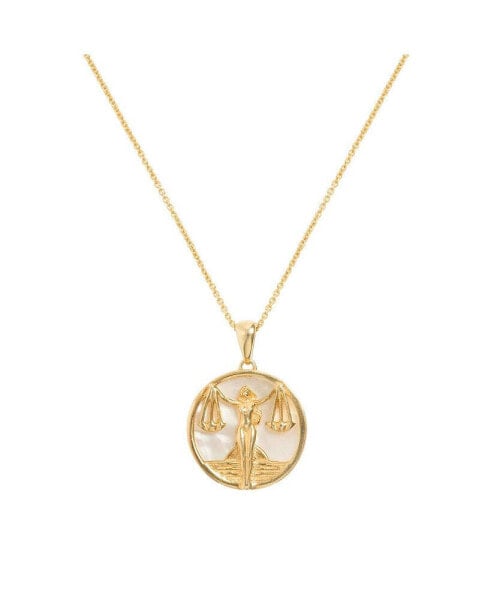 Libra, Gold Zodiac Necklace