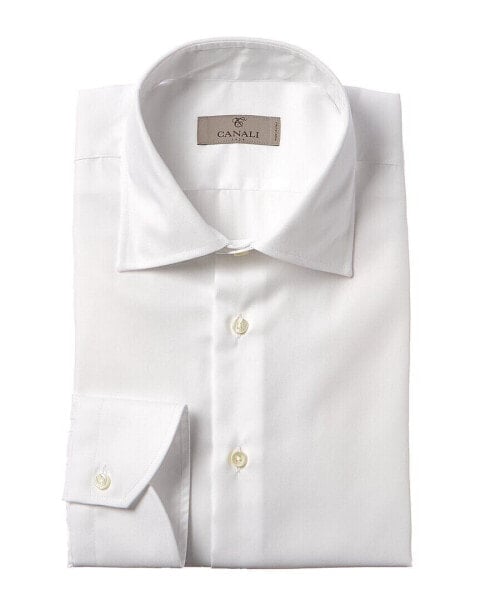 Футболка Canali Dress Shirt Men's White 45