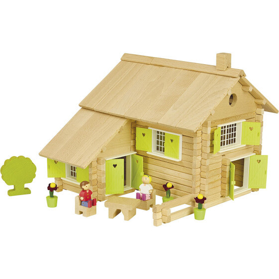 Деревянный конструктор JEUJURA Log House 240 PC (Для детей)