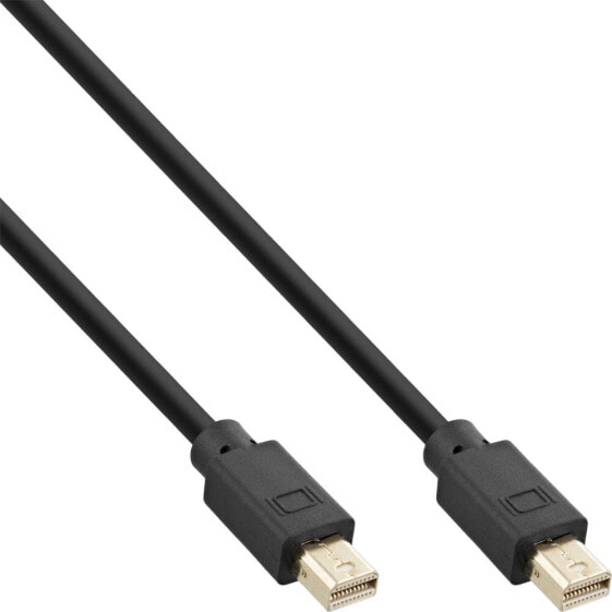 InLine Mini DisplayPort 1.4 Cable M/M - black/gold - 2m
