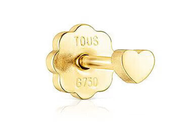 Gold heart piercing earrings Basics 211513030