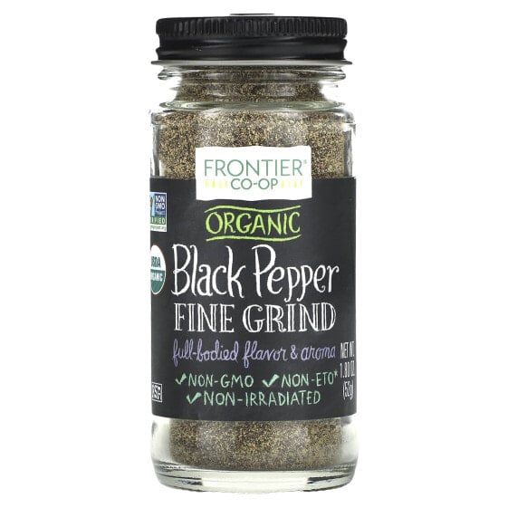 Frontier Co-op, Organic Black Pepper, Fine Grind, 1.80 oz (52 g)