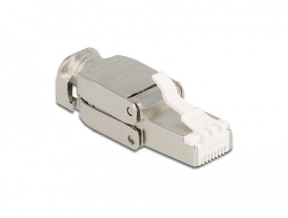 Delock 86927 - RJ-45 - Silver - Male - Straight - Zinc - Cat6a