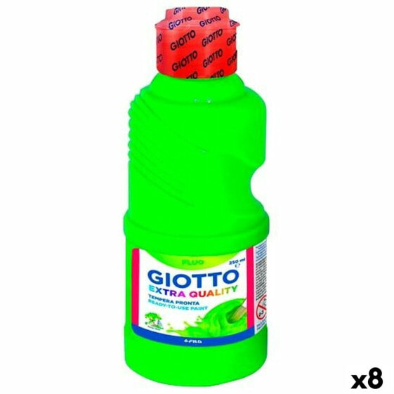 Темпера Giotto Fluo Зеленый 250 ml (8 штук)