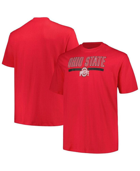 Men's Scarlet Ohio State Buckeyes Big and Tall Team T-shirt