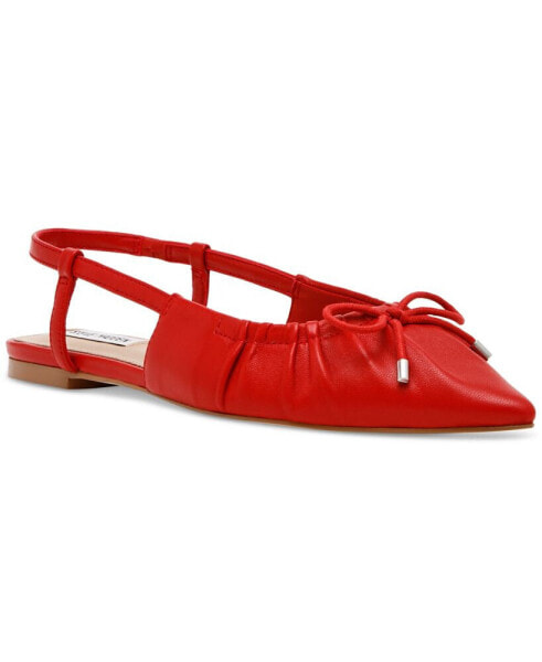 Women's Laylah Pointed-Toe Pleated Slingback Flats