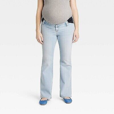 Under Belly Flare Maternity Pants - Isabel Maternity by Ingrid & Isabel Light