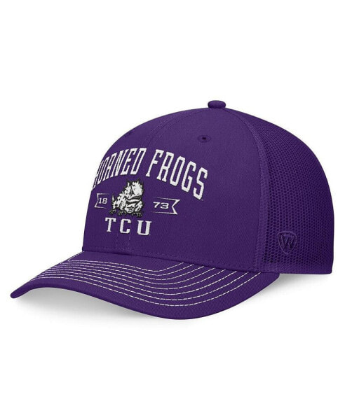 Men's Purple TCU Horned Frogs Carson Trucker Adjustable Hat