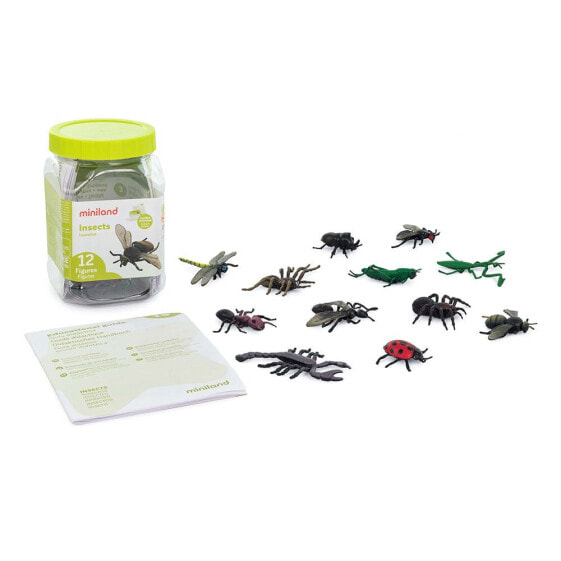 Игровые наборы и фигурки Miniland Miniland Animals Insects 12 Units (Животные Насекомые 12 единиц)