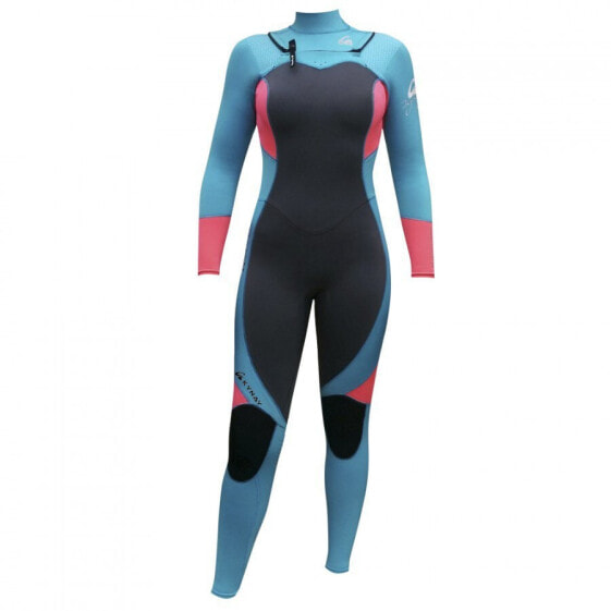 KYNAY Ultra Stretchy Surfing Woman Long Sleeve Chest Zip Neoprene Suit 3/2 mm