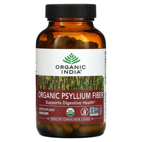 Organic Psyllium Fiber, 180 Veg Caps