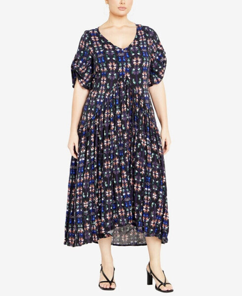 Plus Size Val Print Maxi Dress