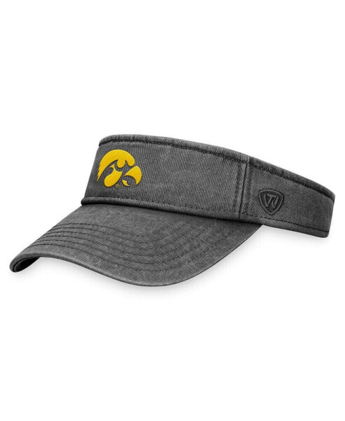 Men's Black Iowa Hawkeyes Terry Adjustable Visor