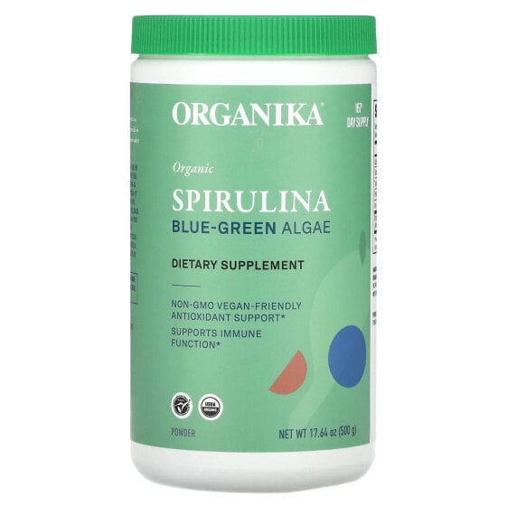 Organic Spirulina Blue-Green Algae, 17.64 oz (500 g)