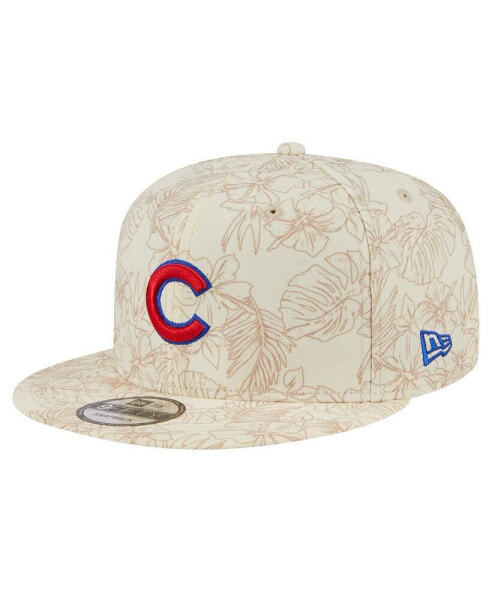Men's Cream Chicago Cubs Spring Training Leaf 9FIFTY Snapback Hat