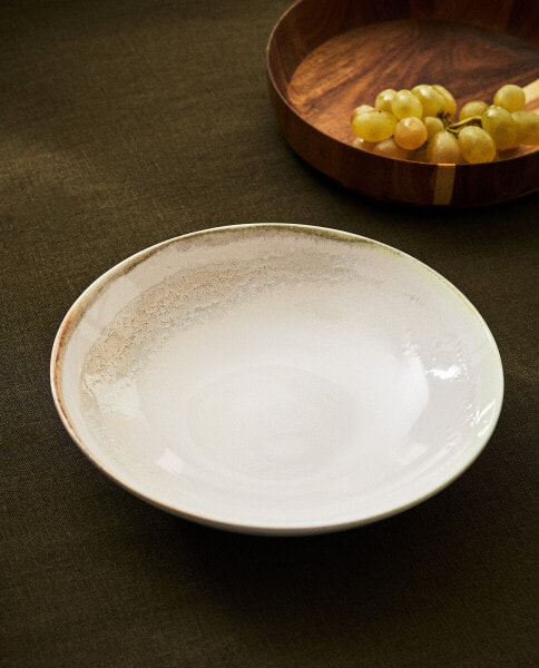 Stoneware soup plate