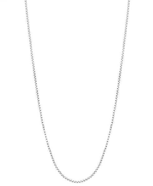 Macy's 24" Mirror Box Chain (5/8mm) in 14K White Gold