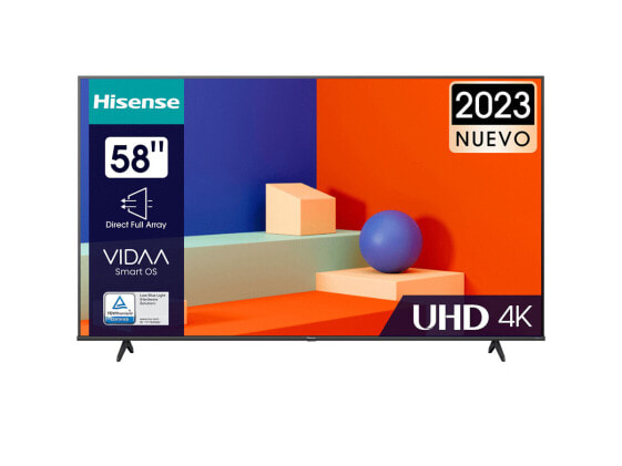 Hisense 58A6K - 147.3 cm (58") - 3840 x 2160 pixels - LED - Smart TV - Wi-Fi - Black