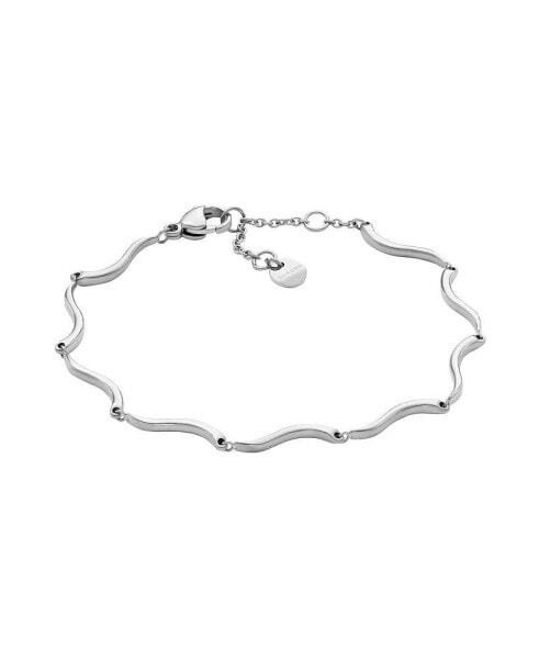 Women's Essential Waves Stainless Steel Chain Bracelet