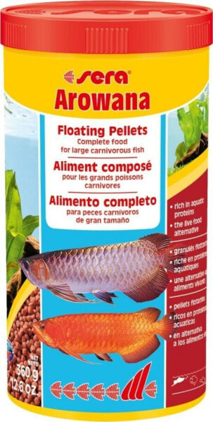Корм для рыб Sera Arowana 1.000 мл, гранулат - питание для хищных рыб