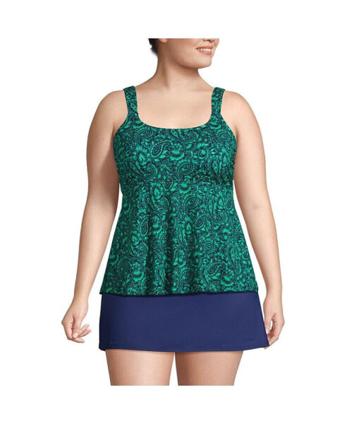 Plus Size Flutter Tankini Top