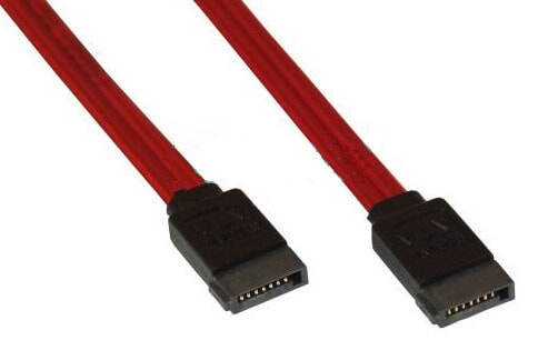 InLine SATA Cable for 150 / 300 / 600 S-ATA links with latches 0.7m