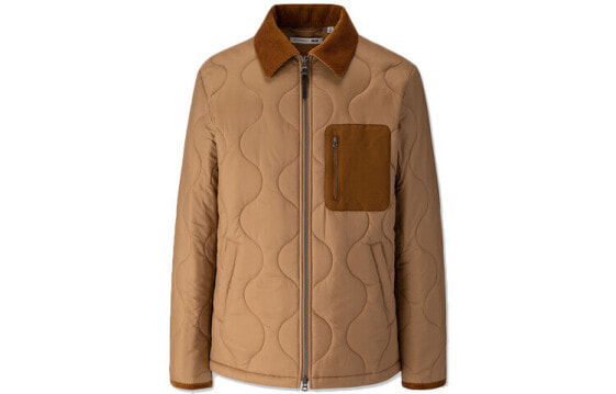 UNIQLO Quilted Blouson 绗缝棉服 夹克 男款 米黄色 / Куртка UNIQLO Quilted Blouson 422093-32