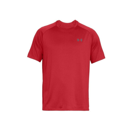 Мужская футболка спортивная красная с логотипом Under Armour Tech 20