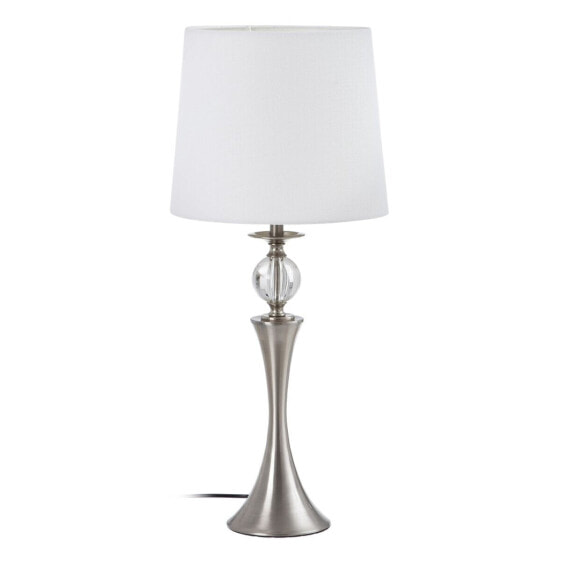 Настольная лампа Белый Серебристый лён Металл Стеклянный Железо 40 W 220 V 30 x 30 x 67 cm