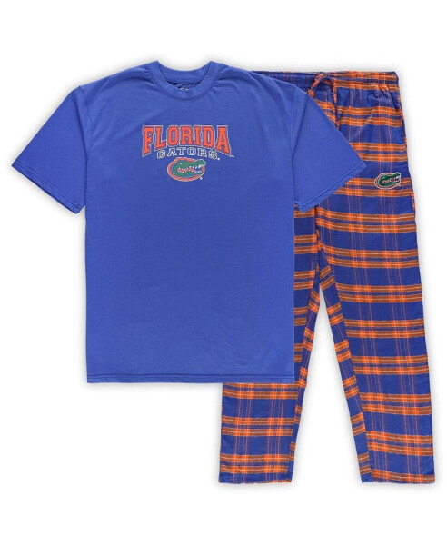 Пижама мужская Profile "Royal", Оранжевая Florida Gators, комплект: футболка + брюки из фланели.