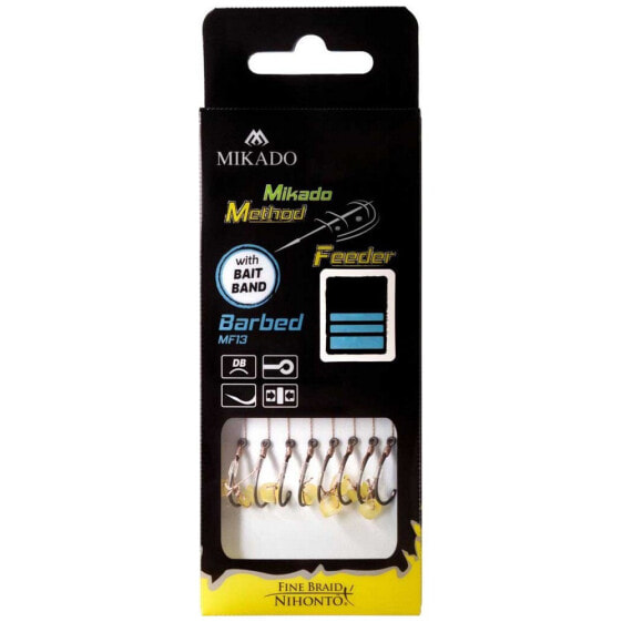 MIKADO Method Feeder Rig Without Band Barbless Tied Hook