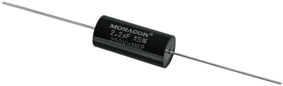 MONACOR MKPA-22 - Black - Film - Cylindrical - 2200 nF - 250 V - 31 mm